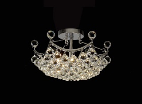 Cesto Crystal Ceiling Lights Diyas Flush Crystal Fittings